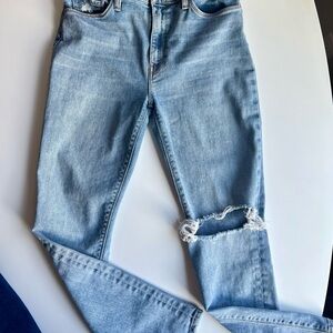 Hudson Light Blue Ripped Skinny Jeans